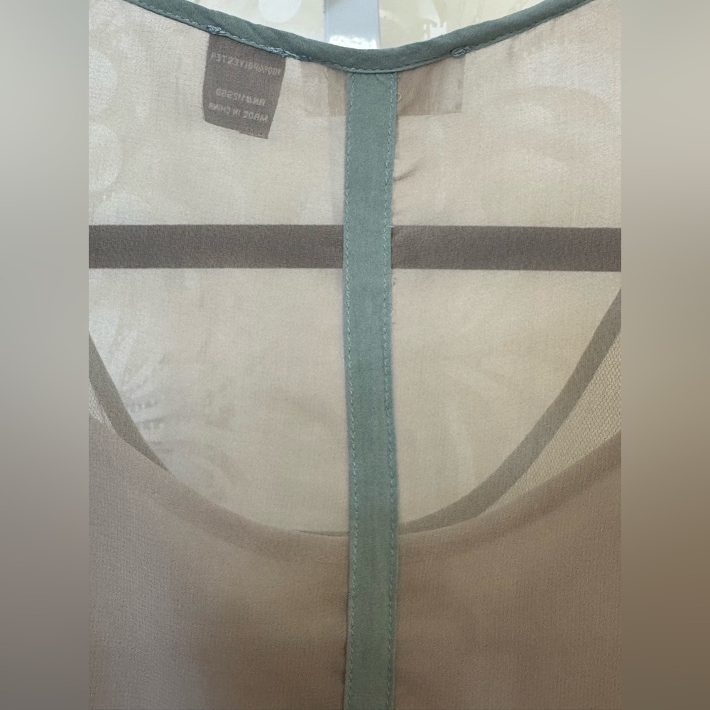Miss Me Double Tank with Blue Floral Embroidery and Beaded - Picture 7 of 12